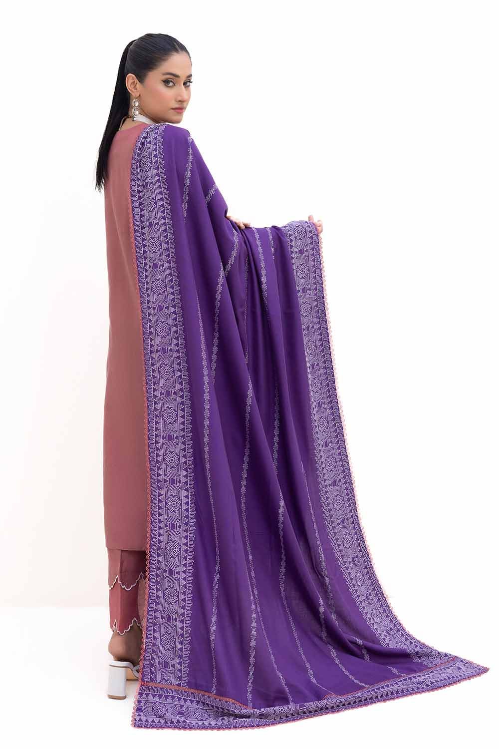 Gul Ahmed | Winter Collection 24 | Acrylic Dupatta AP-42003 by Gul Ahmed - Designer Dress - Type: Ladies Clothes - Available at Libayah - 100% Original