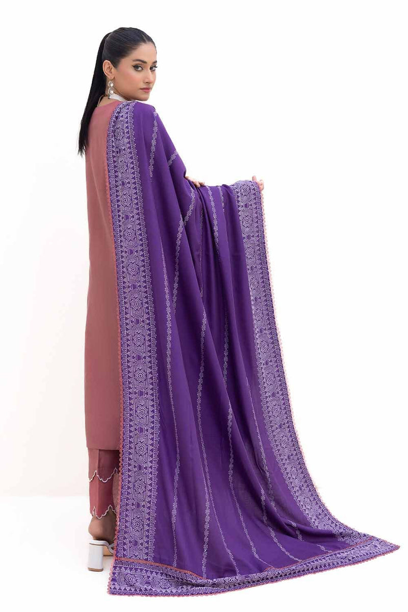 Gul Ahmed | Winter Collection 24 | Acrylic Dupatta AP-42003 by Gul Ahmed - Designer Dress - Type: Ladies Clothes - Available at Libayah - 100% Original