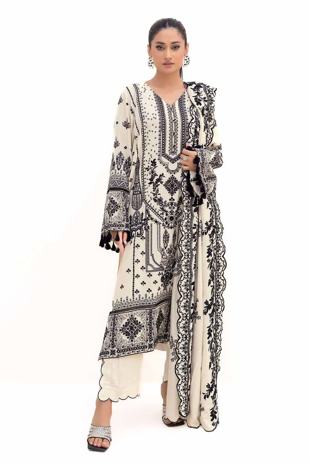 Gul Ahmed | Winter Collection 24 | Acrylic Dupatta AP-42006 by Gul Ahmed - Designer Dress - Type: Ladies Clothes - Available at Libayah - 100% Original