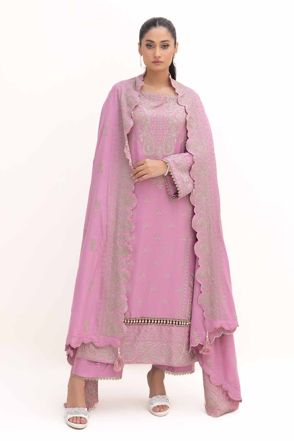 Gul Ahmed | Winter Collection 24 | Acrylic Dupatta AP-42008 by Gul Ahmed - Designer Dress - Type: Ladies Clothes - Available at Libayah - 100% Original