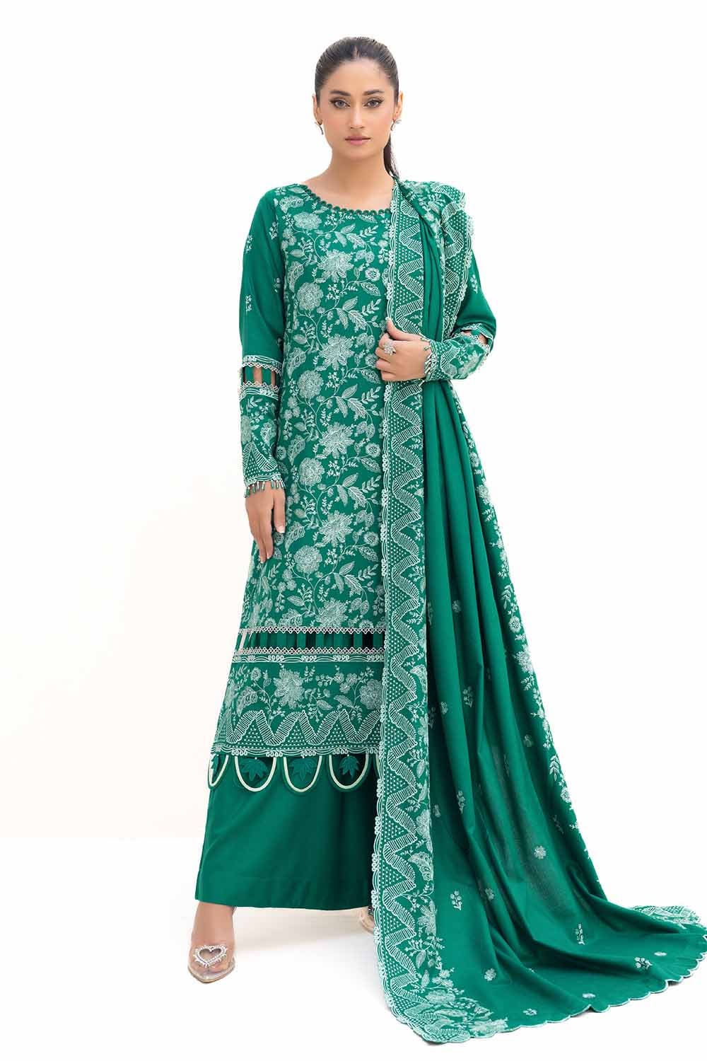 Gul Ahmed | Winter Collection 24 | Acrylic Dupatta AP-42010 by Gul Ahmed - Designer Dress - Type: Ladies Clothes - Available at Libayah - 100% Original