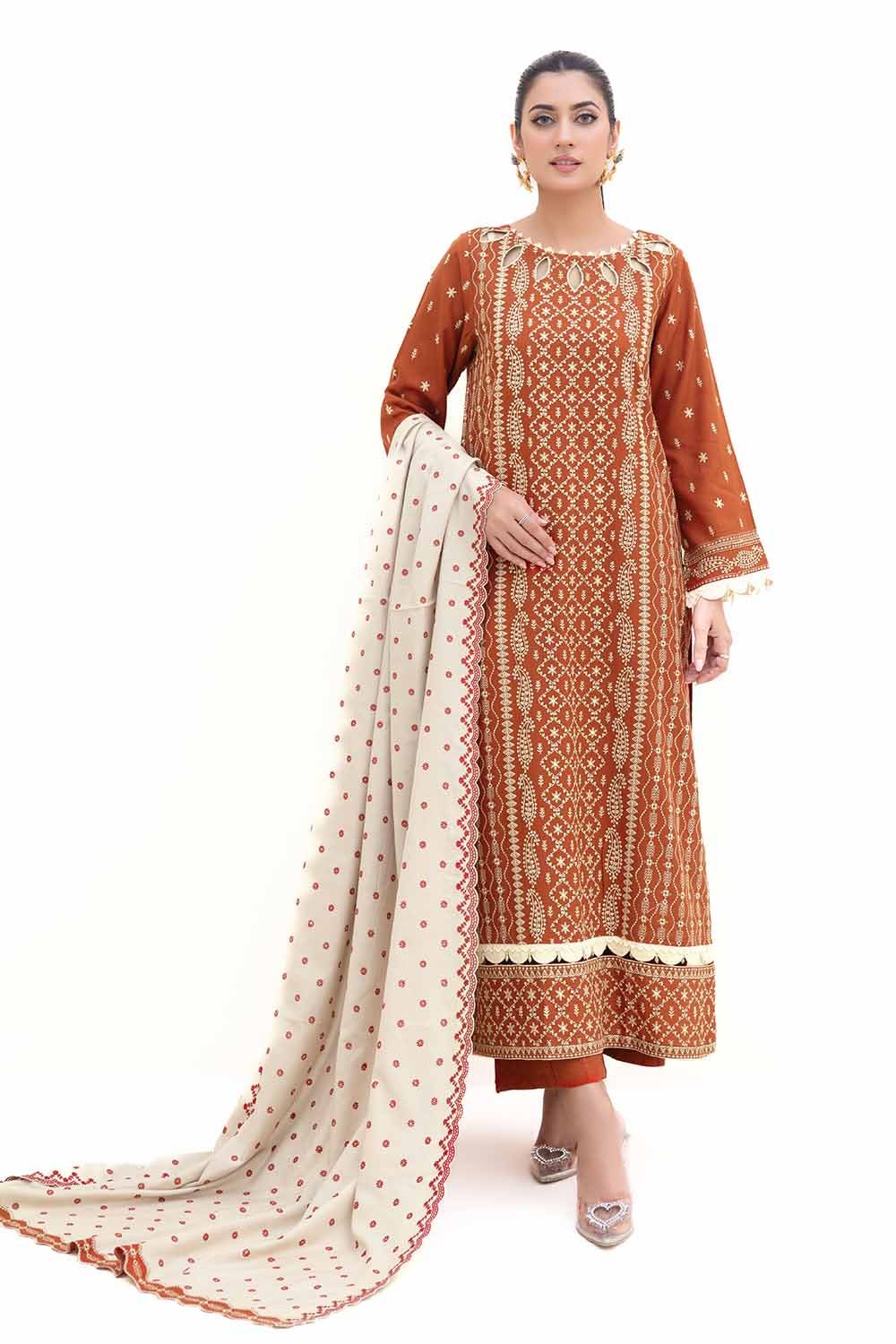 Gul Ahmed | Winter Collection 24 | Acrylic Dupatta AP-42011 by Gul Ahmed - Designer Dress - Type: Ladies Clothes - Available at Libayah - 100% Original