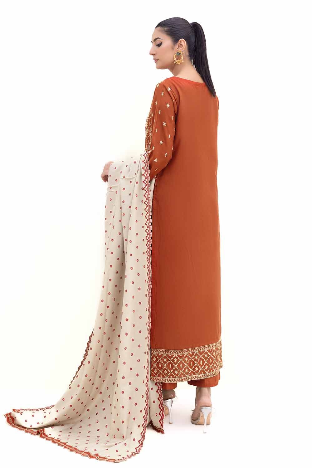Gul Ahmed | Winter Collection 24 | Acrylic Dupatta AP-42011 by Gul Ahmed - Designer Dress - Type: Ladies Clothes - Available at Libayah - 100% Original