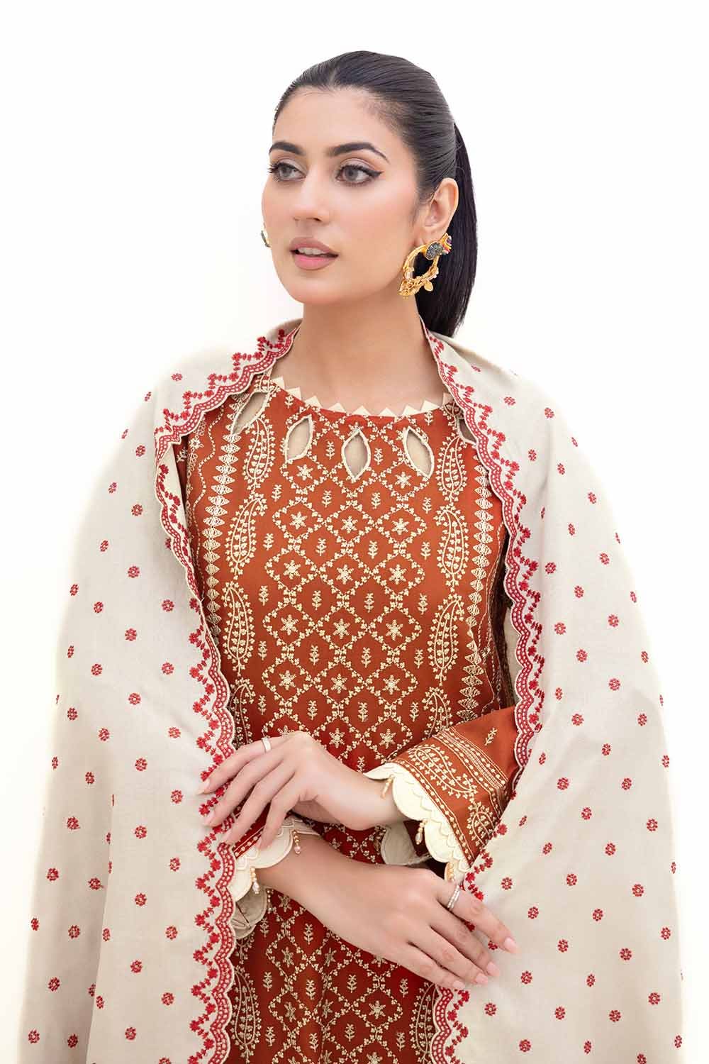 Gul Ahmed | Winter Collection 24 | Acrylic Dupatta AP-42011 by Gul Ahmed - Designer Dress - Type: Ladies Clothes - Available at Libayah - 100% Original