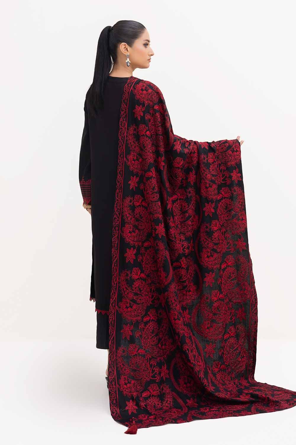 Gul Ahmed | Winter Collection 24 | Acrylic Dupatta AP-42013 by Gul Ahmed - Designer Dress - Type: Ladies Clothes - Available at Libayah - 100% Original