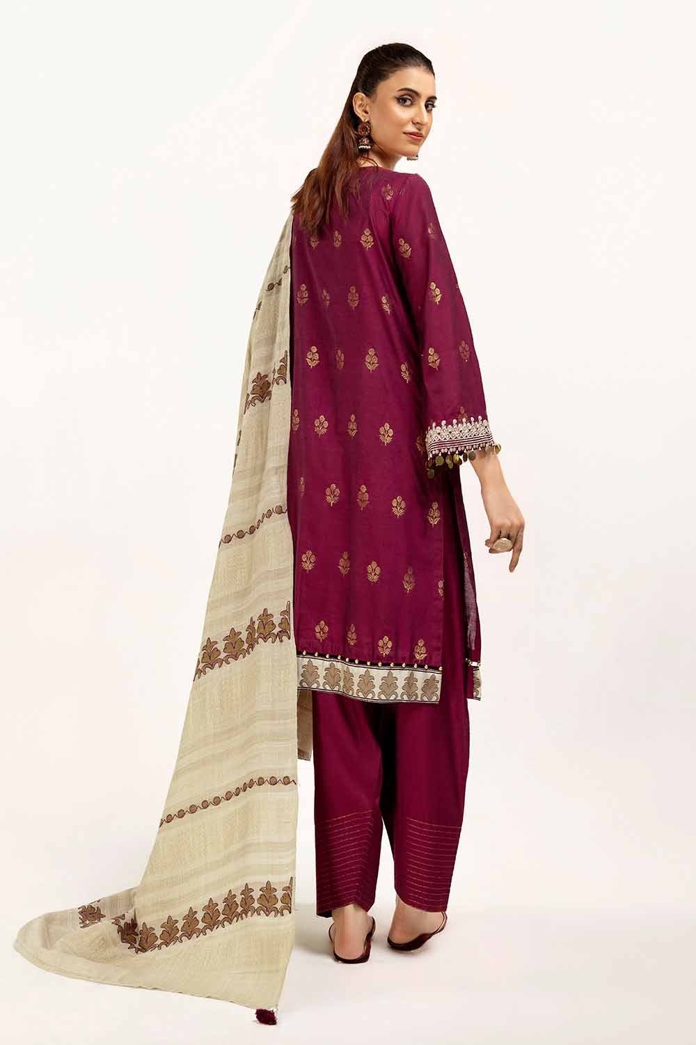 Gul Ahmed | Winter Collection 24 | Pashmina Dupatta AP-42019 by Gul Ahmed - Designer Dress - Type: Ladies Clothes - Available at Libayah - 100% Original