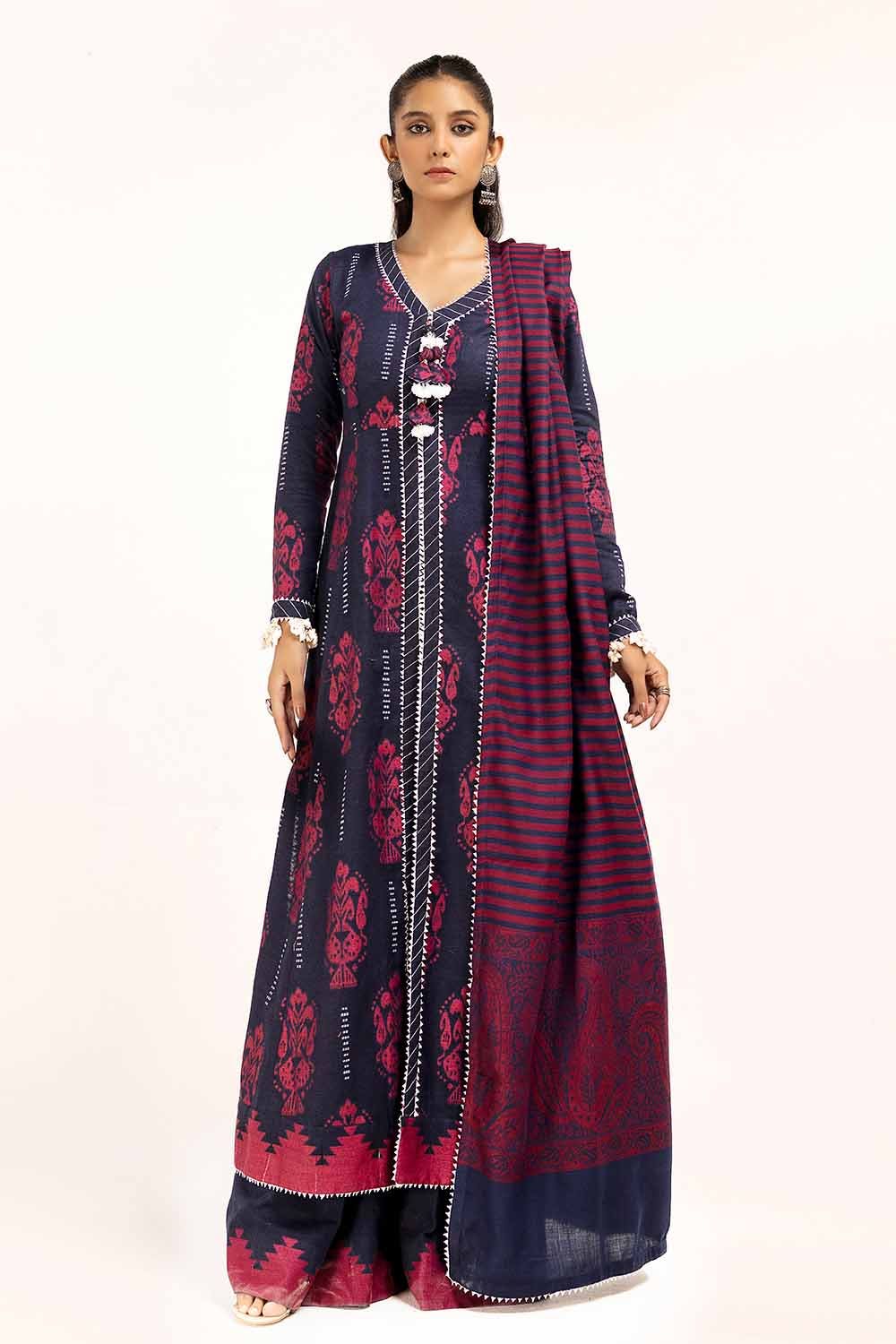 Gul Ahmed | Winter Collection 24 | Pashmina Dupatta AP-42023 by Gul Ahmed - Designer Dress - Type: Ladies Clothes - Available at Libayah - 100% Original