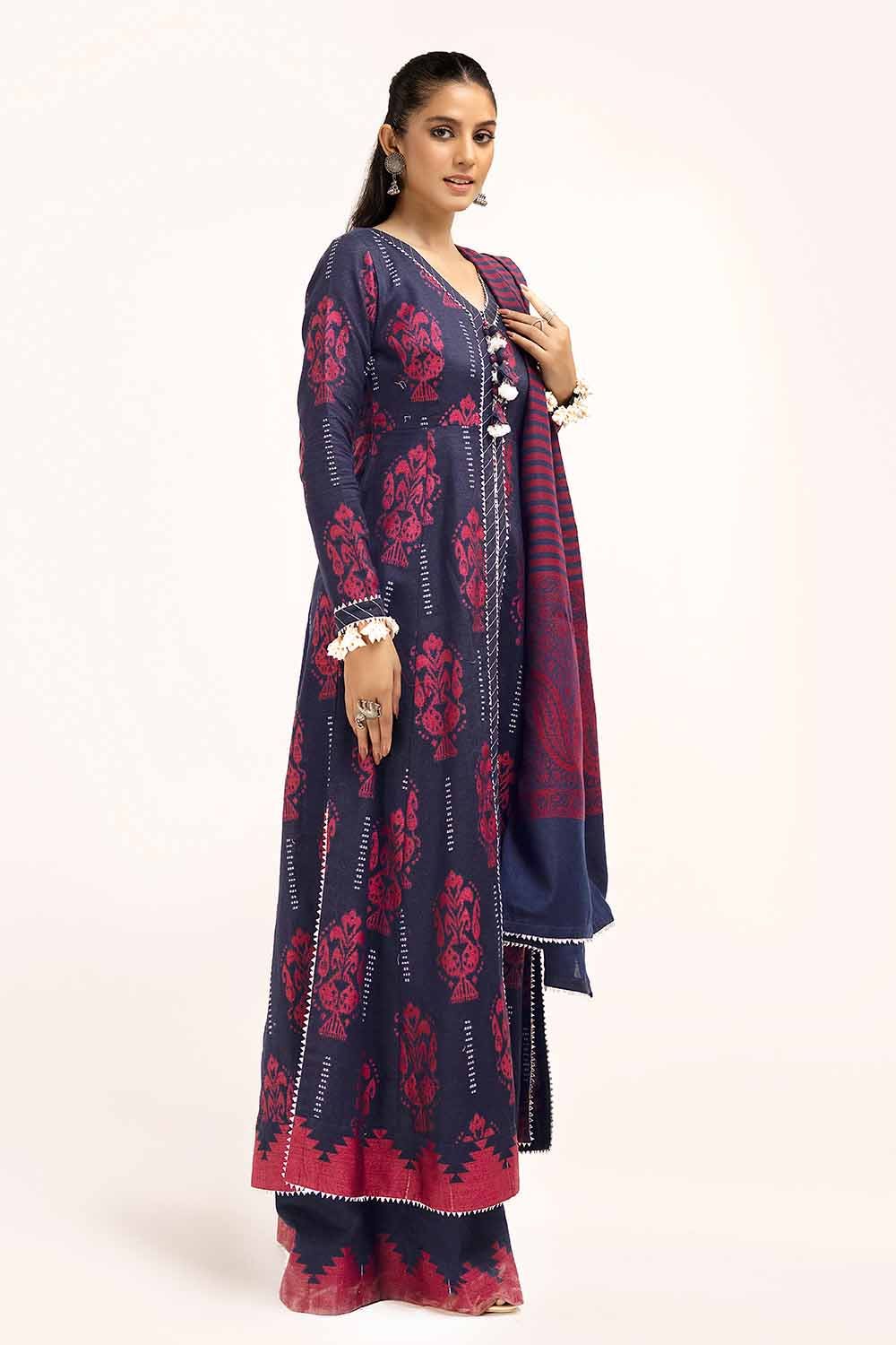 Gul Ahmed | Winter Collection 24 | Pashmina Dupatta AP-42023 by Gul Ahmed - Designer Dress - Type: Ladies Clothes - Available at Libayah - 100% Original