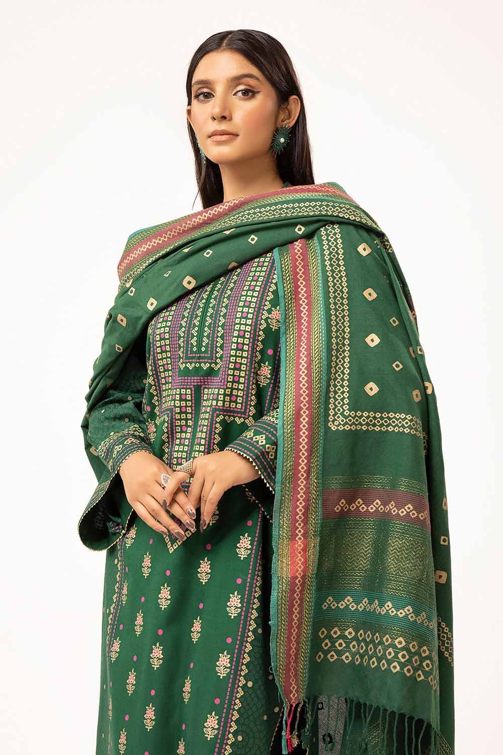 Gul Ahmed | Winter Collection 24 | Acrylic Dupatta AP-42028 by Gul Ahmed - Designer Dress - Type: Ladies Clothes - Available at Libayah - 100% Original