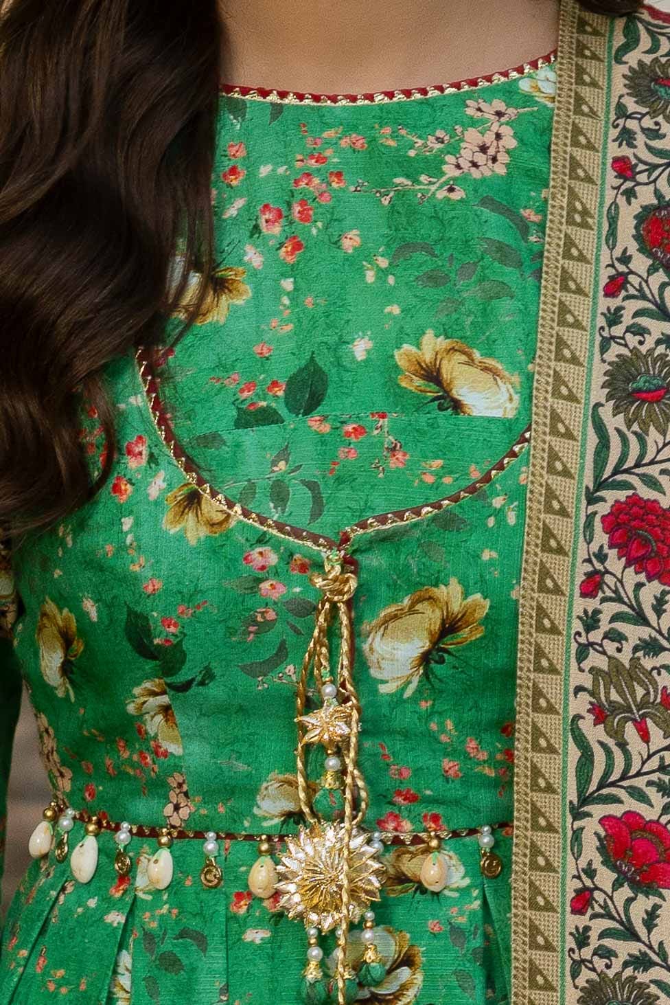 Gul Ahmed | Winter Collection 24 | Khaddar Suit with Printed Pashmina Dupatta AP-42036 by Gul Ahmed - Designer Dress - Type: Ladies Clothes - Available at Libayah - 100% Original