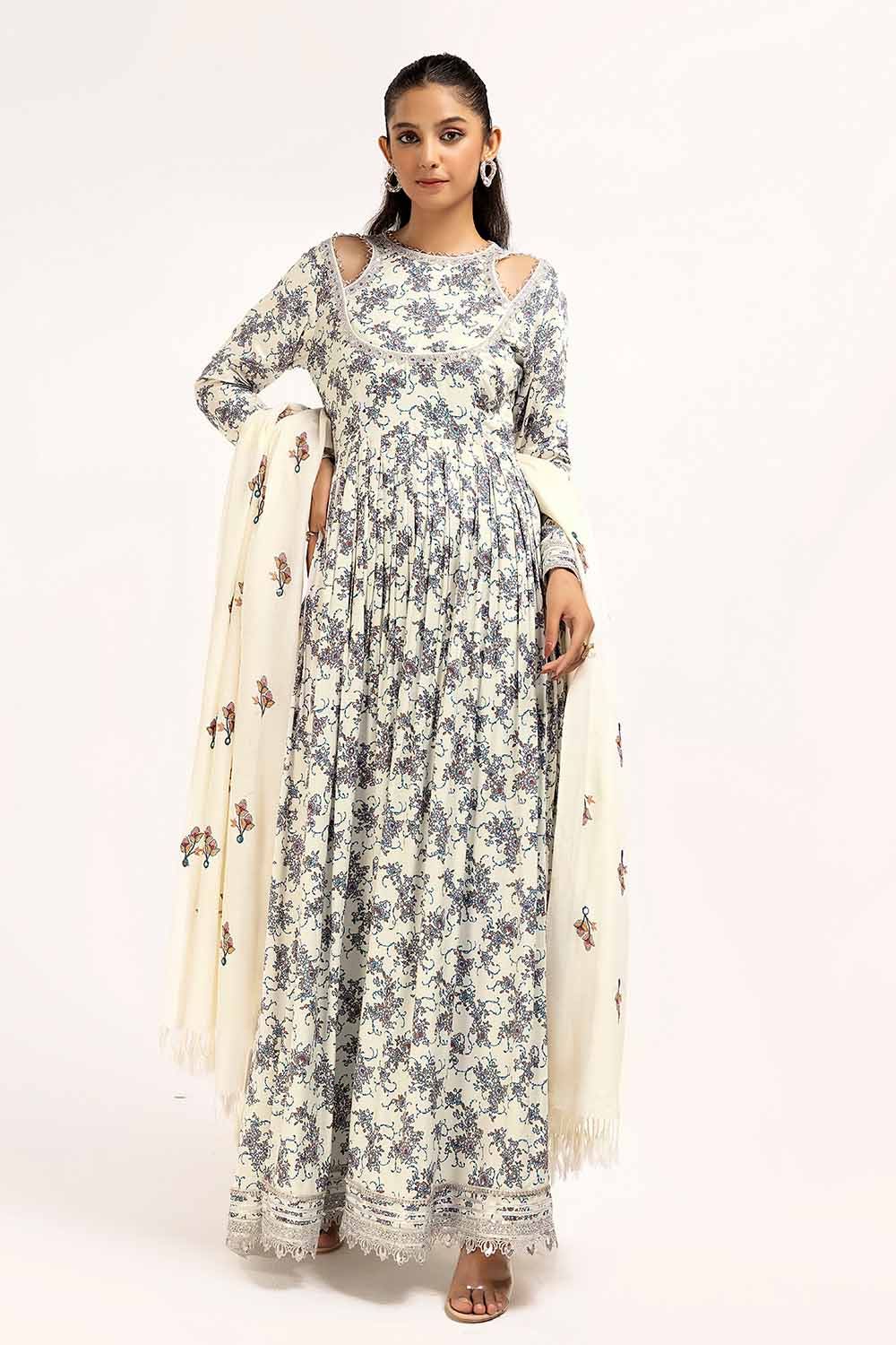 Gul Ahmed | Winter Collection 24 | Acrylic Dupatta AP-42039 by Gul Ahmed - Designer Dress - Type: Ladies Clothes - Available at Libayah - 100% Original