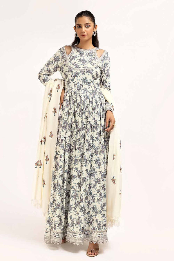 Gul Ahmed | Winter Collection 24 | Acrylic Dupatta AP-42039 by Gul Ahmed - Designer Dress - Type: Ladies Clothes - Available at Libayah - 100% Original