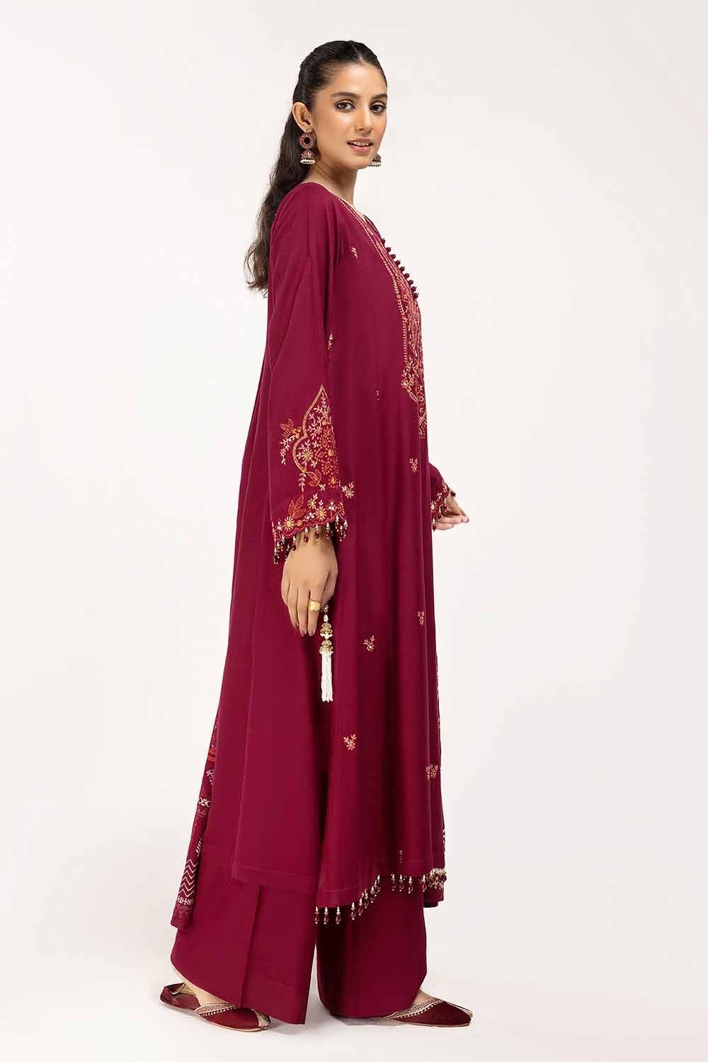 Gul Ahmed | Winter Collection 24 | Acrylic Dupatta AP-42043 by Gul Ahmed - Designer Dress - Type: Ladies Clothes - Available at Libayah - 100% Original