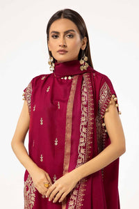 Gul Ahmed | Winter Collection 24 | Acrylic Dupatta AP-42045 by Gul Ahmed - Designer Dress - Type: Ladies Clothes - Available at Libayah - 100% Original