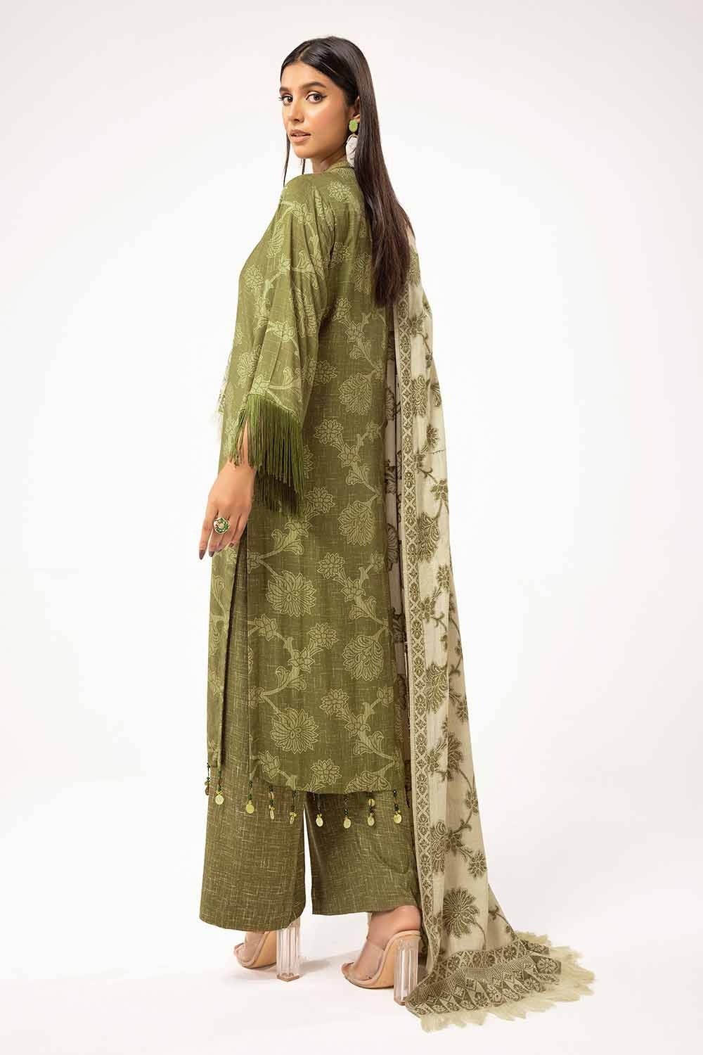 Gul Ahmed | Winter Collection 24 | Pashmina Dupatta AP-42047 by Gul Ahmed - Designer Dress - Type: Ladies Clothes - Available at Libayah - 100% Original