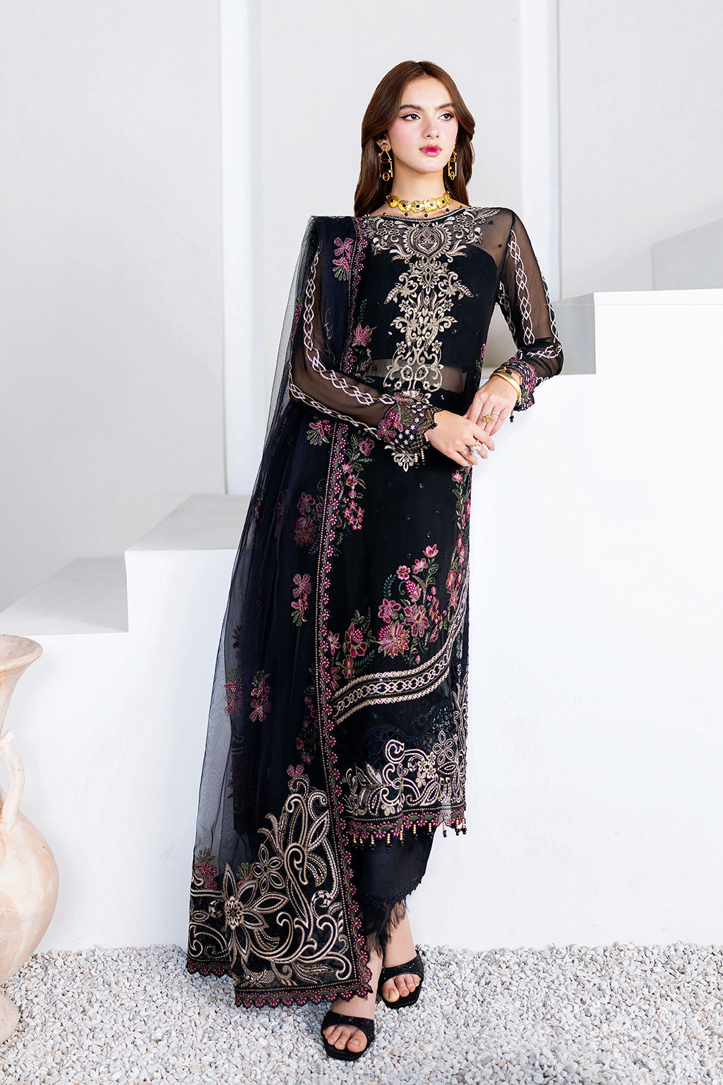 Ramsha | Arzoo Chiffon | U-204 by Ramsha - Designer Dress  - Type : Ladies Clothes - Available at Libayah - 100% Original 