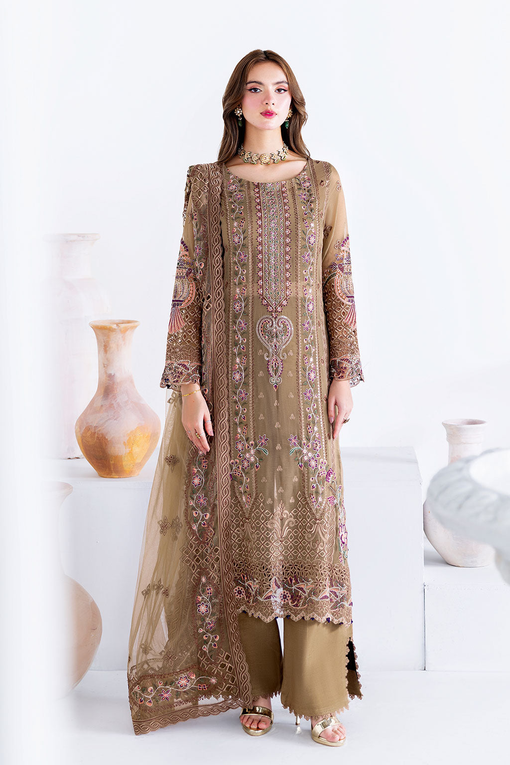 Ramsha | Arzoo Chiffon | U-210 by Ramsha - Designer Dress  - Type : Ladies Clothes - Available at Libayah - 100% Original 