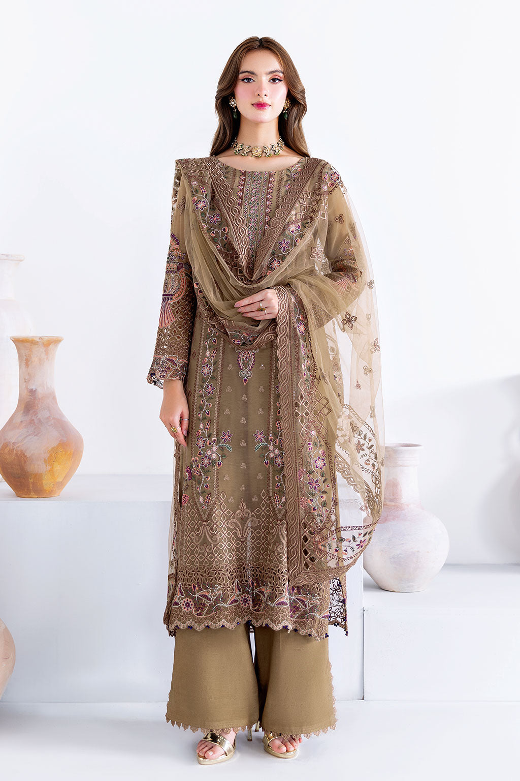 Ramsha | Arzoo Chiffon | U-210 by Ramsha - Designer Dress  - Type : Ladies Clothes - Available at Libayah - 100% Original 