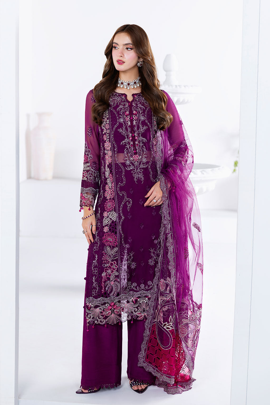 Ramsha | Arzoo Chiffon | U-206 by Ramsha - Designer Dress  - Type : Ladies Clothes - Available at Libayah - 100% Original 