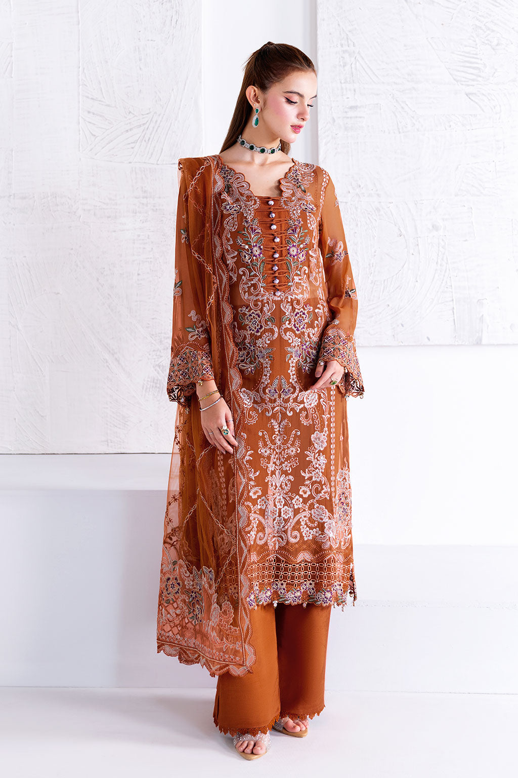 Ramsha | Arzoo Chiffon | U-208 by Ramsha - Designer Dress  - Type : Ladies Clothes - Available at Libayah - 100% Original 