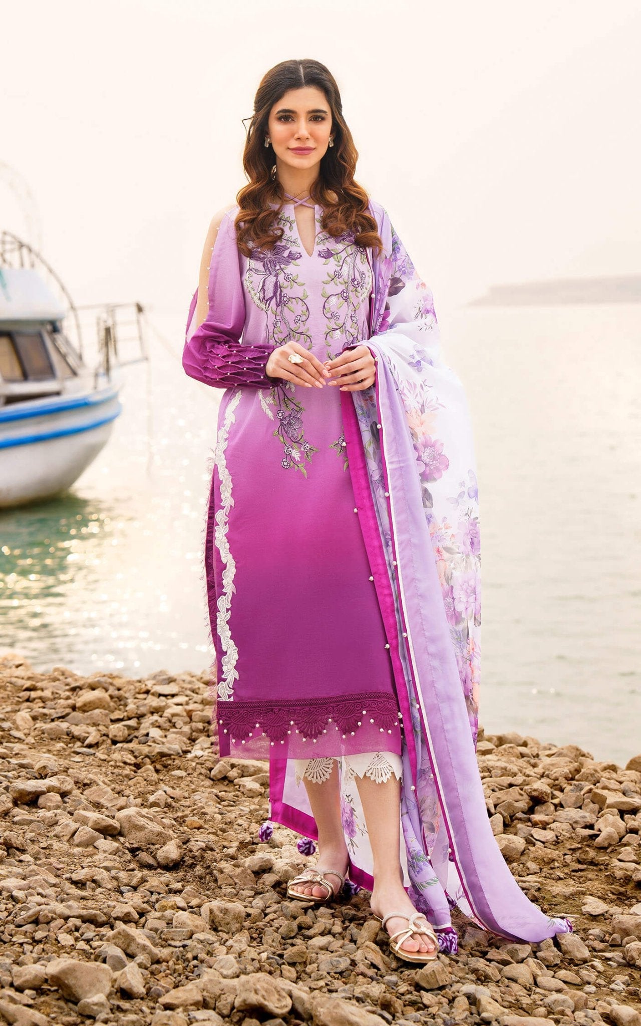 Asifa and Nabeel | Meraki Summer 24 | CALLA-U141M018 by Asifa and Nabeel - Designer Dress - Type: Ladies Clothes - Available at Libayah - 100% Original
