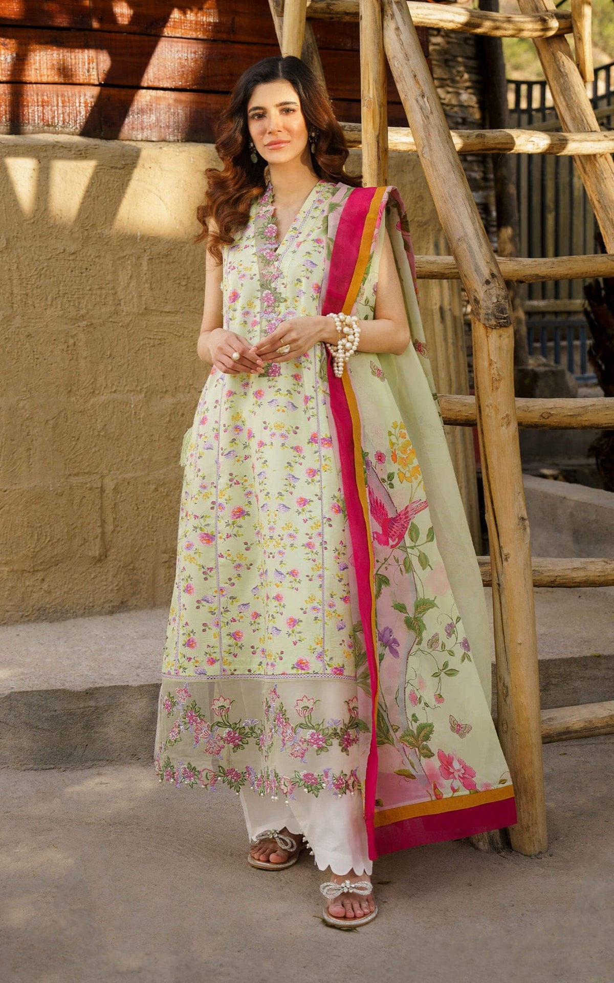 Asifa and Nabeel | Meraki Summer 24 | Chints by Asifa and Nabeel - Designer Dress - Type: Ladies Clothes - Available at Libayah - 100% Original