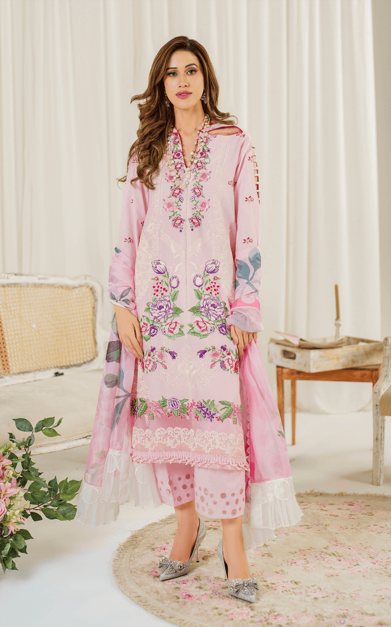 Asifa and Nabeel | Pretty in Pink Limited Edition | Sedum (PP-9) by Asifa and Nabeel - Designer Dress - Type: Ladies Clothes - Available at Libayah - 100% Original