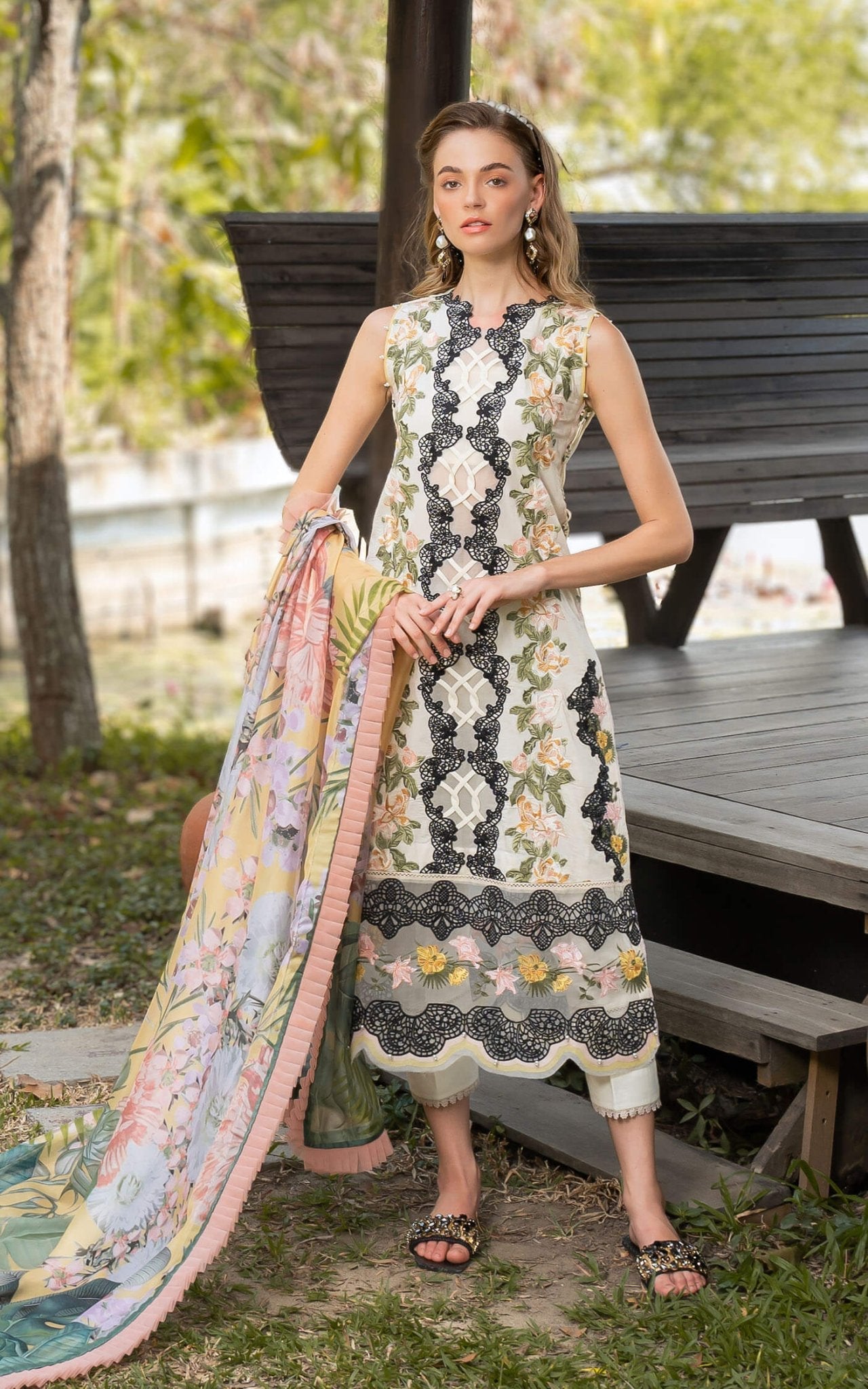 Asifa and Nabeel | Rosemary Ruffles 24 | Mystique by Asifa and Nabeel - Designer Dress - Type: Ladies Clothes - Available at Libayah - 100% Original