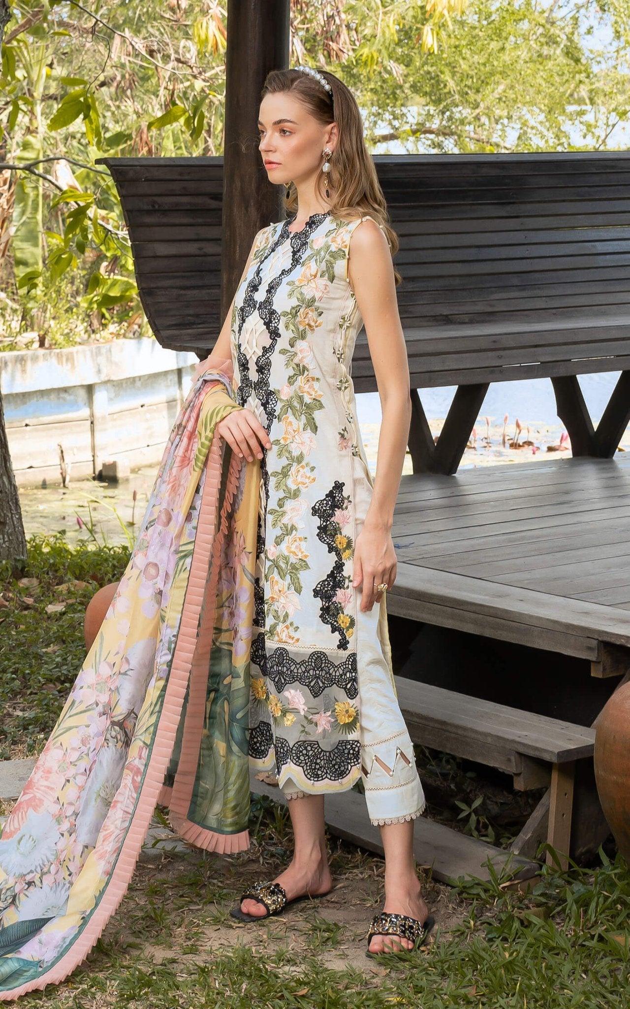 Asifa and Nabeel | Rosemary Ruffles 24 | Mystique by Asifa and Nabeel - Designer Dress - Type: Ladies Clothes - Available at Libayah - 100% Original