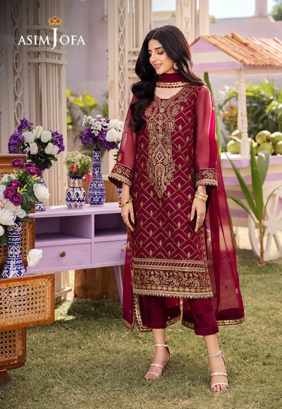 Asim Jofa | Dhanak Rang Collection | AJCF-01 by asim - Designer Dress - Type: Ladies Clothes - Available at Libayah - 100% Original