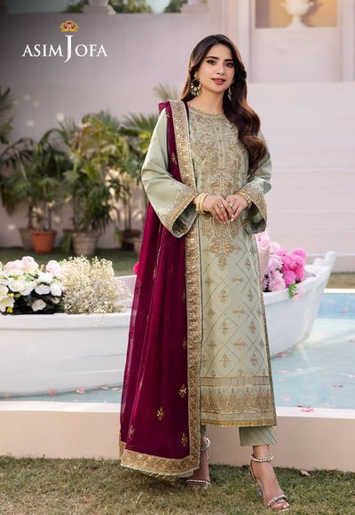 Asim Jofa | Dhanak Rang Collection | AJCF-06 by Asim Jofa - Designer Dress - Type: Ladies Clothes - Available at Libayah - 100% Original