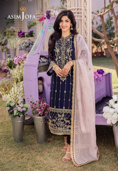 Asim Jofa | Dhanak Rang Collection | AJCF-09 by Asim Jofa - Designer Dress - Type: Ladies Clothes - Available at Libayah - 100% Original