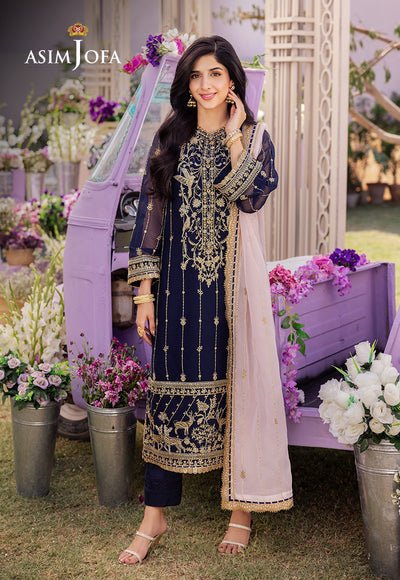 Asim Jofa | Dhanak Rang Collection | AJCF-09 by Asim Jofa - Designer Dress - Type: Ladies Clothes - Available at Libayah - 100% Original
