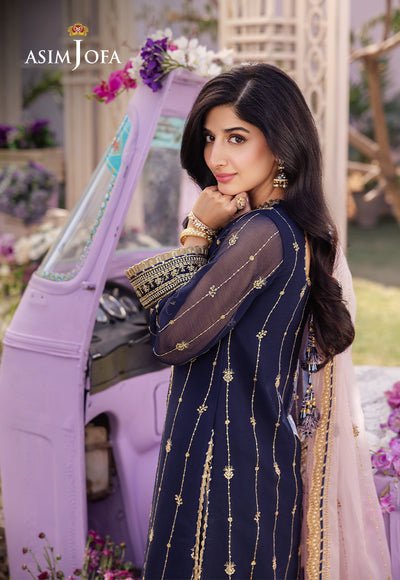 Asim Jofa | Dhanak Rang Collection | AJCF-09 by Asim Jofa - Designer Dress - Type: Ladies Clothes - Available at Libayah - 100% Original