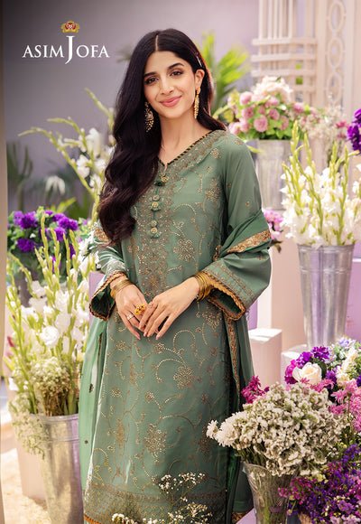 Asim Jofa | Dhanak Rang Collection | AJCF-15 by Asim Jofa - Designer Dress - Type: Ladies Clothes - Available at Libayah - 100% Original