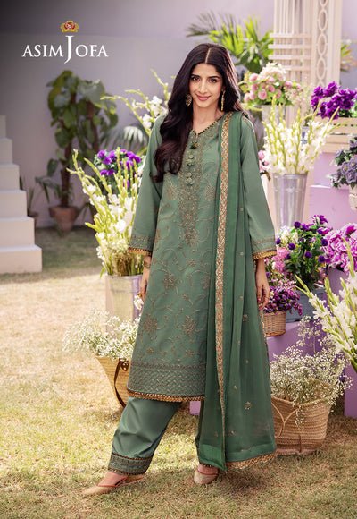 Asim Jofa | Dhanak Rang Collection | AJCF-15 by Asim Jofa - Designer Dress - Type: Ladies Clothes - Available at Libayah - 100% Original