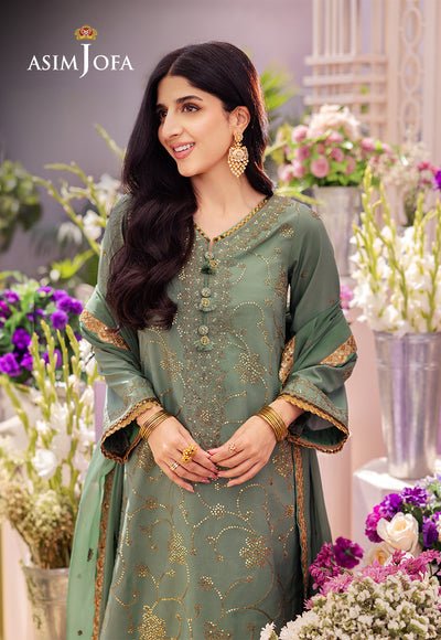Asim Jofa | Dhanak Rang Collection | AJCF-15 by Asim Jofa - Designer Dress - Type: Ladies Clothes - Available at Libayah - 100% Original