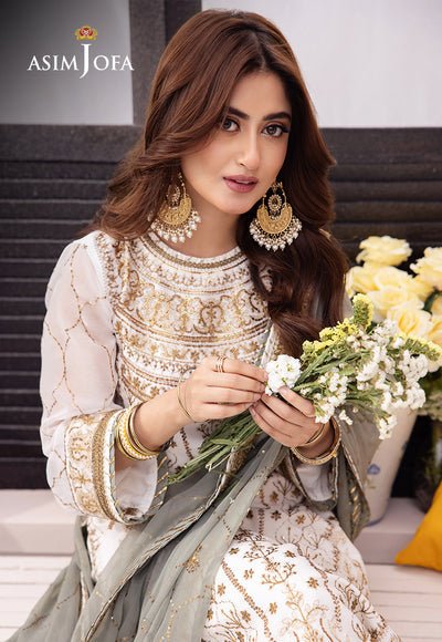 Asim Jofa | Dhanak Rang Collection | AJCF-17 by Asim Jofa - Designer Dress - Type: Ladies Clothes - Available at Libayah - 100% Original