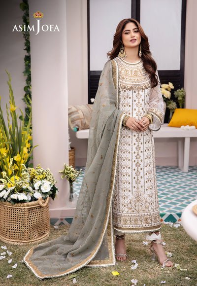 Asim Jofa | Dhanak Rang Collection | AJCF-17 by Asim Jofa - Designer Dress - Type: Ladies Clothes - Available at Libayah - 100% Original