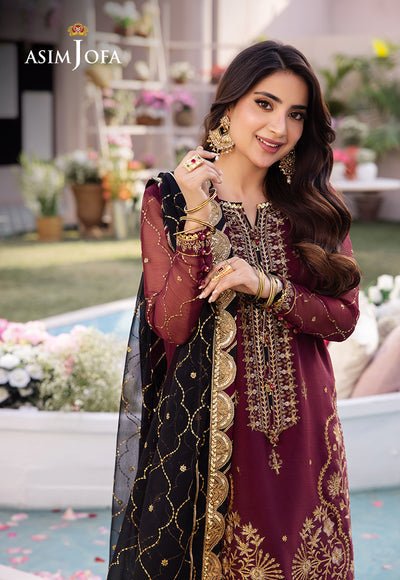 Asim Jofa | Dhanak Rang Collection | AJCF-18 by Asim Jofa - Designer Dress - Type: Ladies Clothes - Available at Libayah - 100% Original