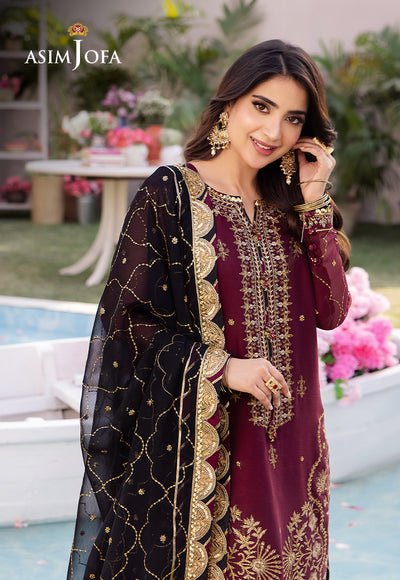 Asim Jofa | Dhanak Rang Collection | AJCF-18 by Asim Jofa - Designer Dress - Type: Ladies Clothes - Available at Libayah - 100% Original