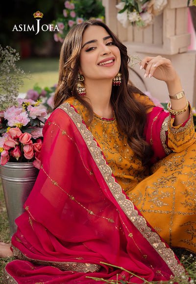 Asim Jofa | Dhanak Rang Collection | AJCF-25 by Asim Jofa - Designer Dress - Type: Ladies Clothes - Available at Libayah - 100% Original