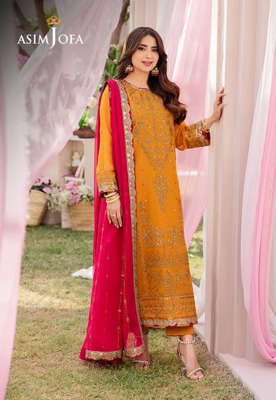 Asim Jofa | Dhanak Rang Collection | AJCF-25 by Asim Jofa - Designer Dress - Type: Ladies Clothes - Available at Libayah - 100% Original