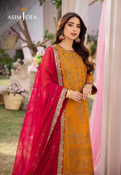 Asim Jofa | Dhanak Rang Collection | AJCF-25 by Asim Jofa - Designer Dress - Type: Ladies Clothes - Available at Libayah - 100% Original