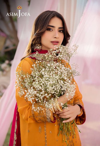 Asim Jofa | Dhanak Rang Collection | AJCF-25 by Asim Jofa - Designer Dress - Type: Ladies Clothes - Available at Libayah - 100% Original