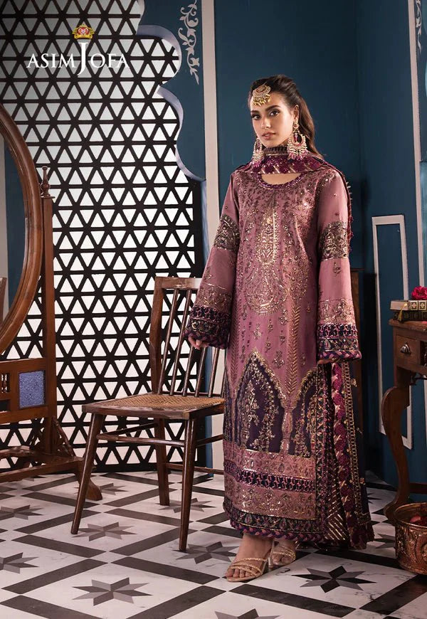 Asim Jofa | Fasana e Ishq Eid Luxury Lawn | AJFI-22 by Asim Jofa - Designer Dress - Type: Ladies Clothes - Available at Libayah - 100% Original