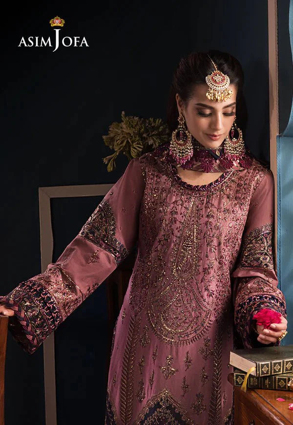 Asim Jofa | Fasana e Ishq Eid Luxury Lawn | AJFI-22 by Asim Jofa - Designer Dress - Type: Ladies Clothes - Available at Libayah - 100% Original