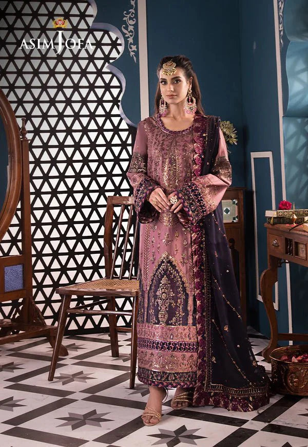 Asim Jofa | Fasana e Ishq Eid Luxury Lawn | AJFI-22 by Asim Jofa - Designer Dress - Type: Ladies Clothes - Available at Libayah - 100% Original