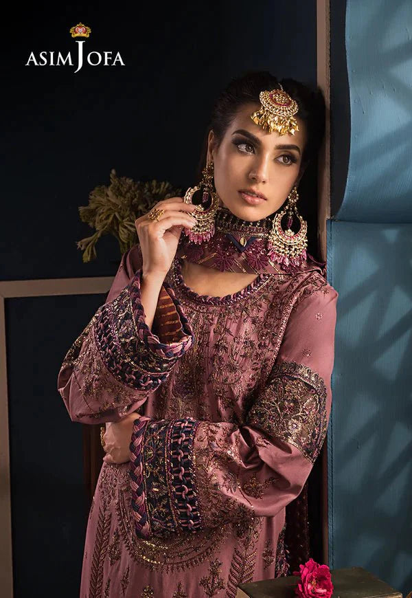 Asim Jofa | Fasana e Ishq Eid Luxury Lawn | AJFI-22 by Asim Jofa - Designer Dress - Type: Ladies Clothes - Available at Libayah - 100% Original
