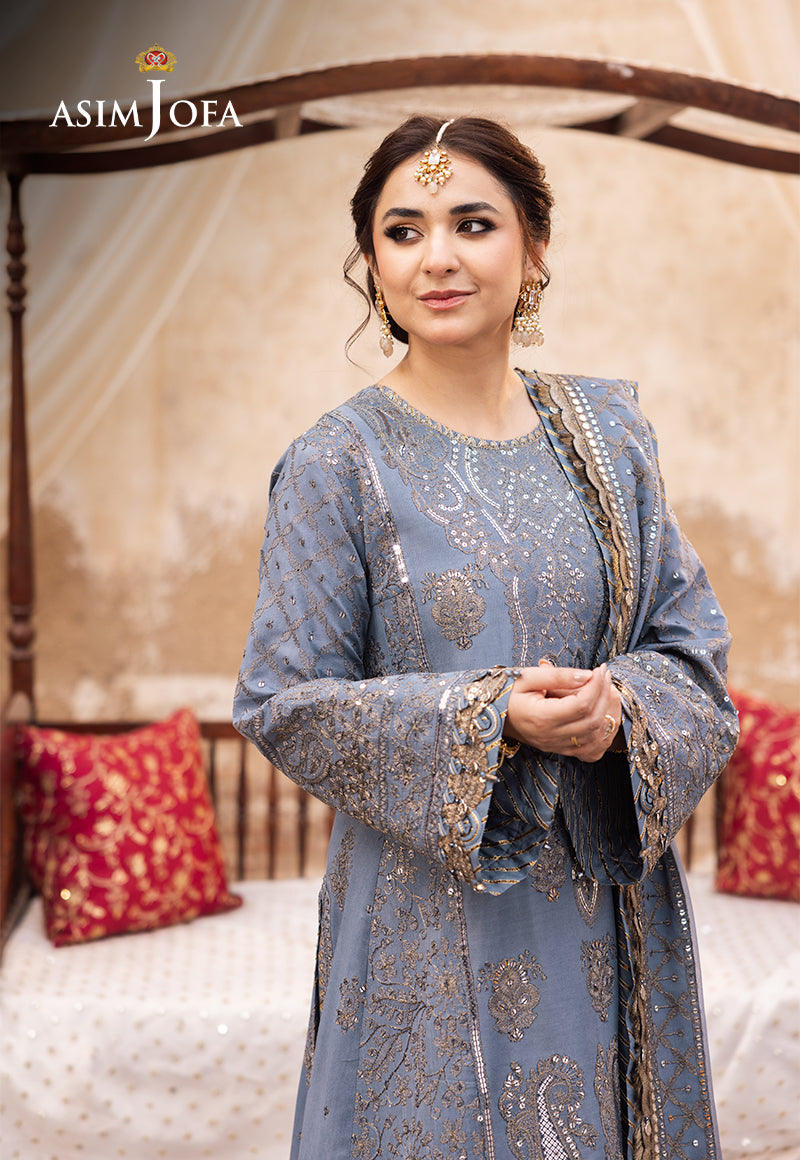 Asim Jofa | Chikankari Eid 24 | AJCE-12 by Asim Jofa - Designer Dress - Type: Ladies Clothes - Available at Libayah - 100% Original